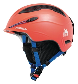 Ski Helmet Alpina Snow Tour Earpad Red-Blue Matte