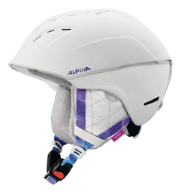 Skihelm Alpina Spice White-Periwinkle Matt