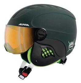 Skihelm Alpina Carat LE Visor HM Pine-Green Matt