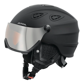Skihelm Alpina Grap Visor HM Black Matt 2017