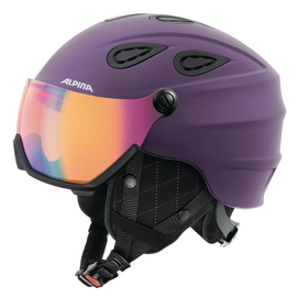Casque de Ski Alpina Grap Visor HM Deep-Violet Matt