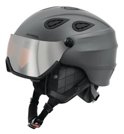 Skihelm Alpina Grap Visor HM Grey Matt 2017