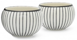 Tasse à Thé Bredemeijer Shanxi Blanc 100 ml (Lot de 2)