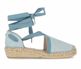 Fred de la Bretoniere Women Romi Luxury Suede Baby Blue