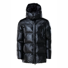 Veste RAINS Puffer Hooded Coat Shiny Black