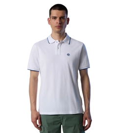 Polo North Sails Men SS Polo With Graphic White-XL