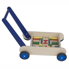 Blokkenwagen Van Dijk Blauw