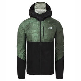 Jas The North Face Men Ambtion Wind Jacket Rosin Green Wash Print TNF Black