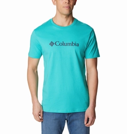 T -Shirt Columbia Men CSC Basic Logo Short Sleeve Bright Aqua CS