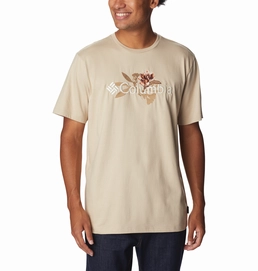 T-Shirt Columbia Homme Explorers Canyon Logo SS Tee Ancient Fossil