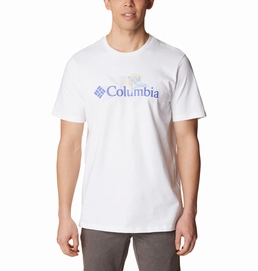 T -Shirt Columbia Men Explorers Canyon Logo SS Tee White Jubilant