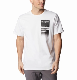 T-Shirt Columbia Explorers Canyon SS Tee Men White Hazy Lak