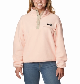 Trui Columbia Women Helvetia Cropped Half Snap Peach Blossom