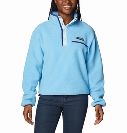 Trui Columbia Women Helvetia Cropped Half Snap Vista Blue Spring