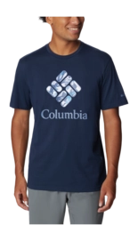 T-Shirt Columbia Rapid Ridge Graphic Tee Herren Collegiate Navy