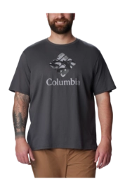T -Shirt Columbia Men Rapid Ridge Graphic Tee Shark CSC Camo