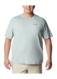 T-Shirt Columbia Tech Trail Graphic Tee Herren Niagara Heather