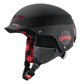 Skihelm Alpina Spam CAP Kids Black-Lumberjack Matt