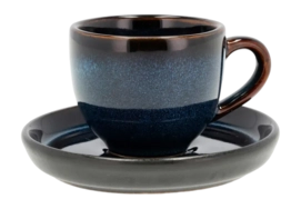 Espressokop Bitz Gastro Dark Blue Black 7 cl (6-delig)