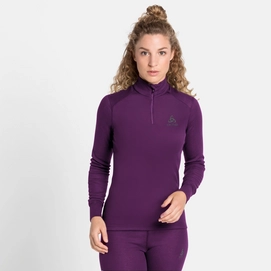 Ondershirt Odlo Women BL Top Turtle Neck LS Half Zip Active W Charisma