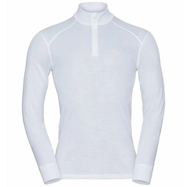 Ondershirt Odlo Men BL Top Turtle Neck LS Half Zip Active White