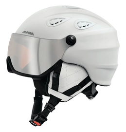 Skihelm Alpina Grap Visor HM White Matt 2017