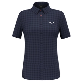 Hemd Salewa Puez Dry Short Sleeve Damen Navy Blazer