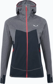 Sweatjacke Salewa Puez Hybrid Polarlite Hooded Damen Navy Blazer Melange