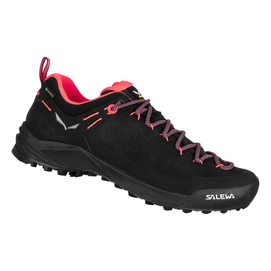 Chaussures de Randonnée Salewa Femme Wildfire Leather Gore-Tex Black Fluo Coral
