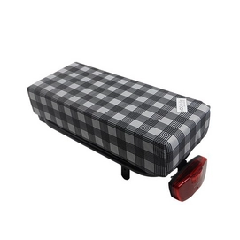 Bagagedragerkussen Hooodie Big Cushie White Plaid
