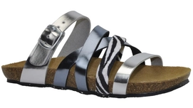 Sandales JJ Footwear Nagasaki Argent - Largeur de pied H
