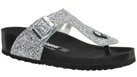 Sandal JJ Footwear Lowell Silver Foot Width Wide