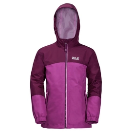 Jacke Jack Wolfskin Iceland 3in1 Dark Peony Mädchen