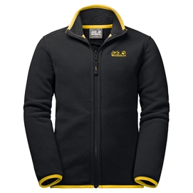 Fleecejacke Jack Wolfskin Boys Arctic Wolf Fleece Black Kinder