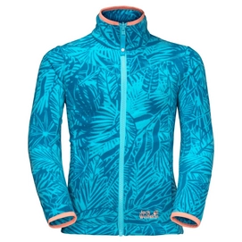 Gilet Jack Wolfskin Jungle Fleece Girls Lake Blue All Over