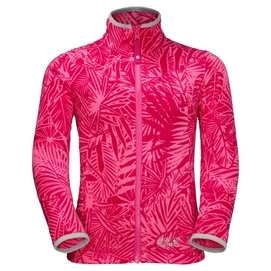 Fleece Jack Wolfskin Jungle Girls Hot Pink All Over
