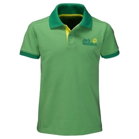 Poloshirt Jack Wolfskin Pique Polo Boys Vivid Grün Kinder