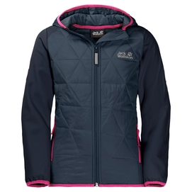 Jacke Jack Wolfskin Mädchen Grassland Hybrid Midnight Blue Kinder