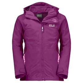 Jas Jack Wolfskin Girls Grivla 3in1 Dark Peony