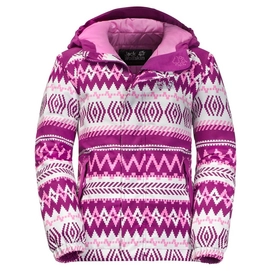 Jas Jack Wolfskin Girls Kajak Falls Printed Dark Peony All Over