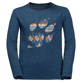 Longsleeve Jack Wolfskin Vargen Longsleeve Night Blue Kinder