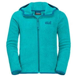 Fleecejacke Jack Wolfskin Kids Baksmalla Hooded Aquamarine Kinder