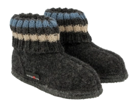Pantoffel Haflinger Kids Paul Graphit