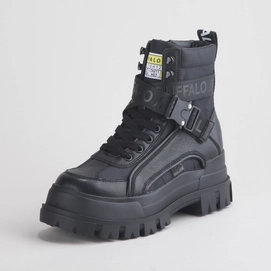 Buffalo Women Aspha Com1 Black Imi Nappa Textile Vegan