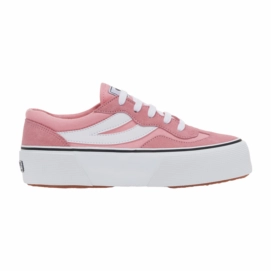 Sneaker Superga 3041 Revolley Colorblock Damen Platform Pink White-Schuhgröße 37