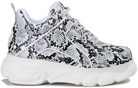 Buffalo Cld Corin Black White Snake Damen