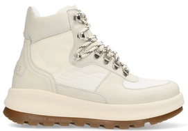 Sneaker Shabbies Amsterdam SHS1329 Midtop Sneaker Leather Combi Damen White Offwhite