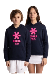 Trui Osaka Kids Deshi Hoodie Pink Star Navy Melange