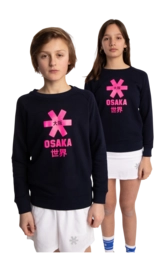 Trui Osaka Kids Deshi Sweater Pink Star Navy Melange