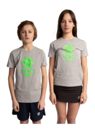 T-Shirt Osaka Kids Deshi Tee Green Star Heather Grey